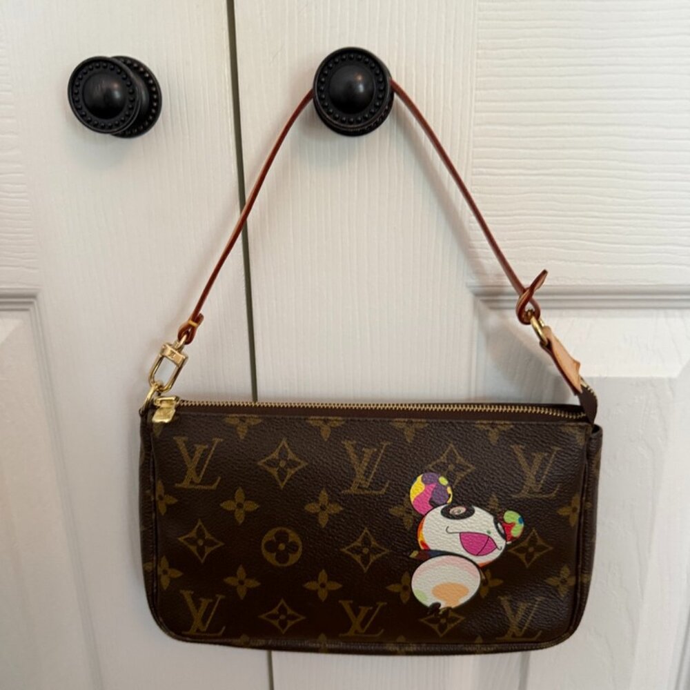 Louis Vuitton Monogram Panda Takashi Murakami Pochette Accessories